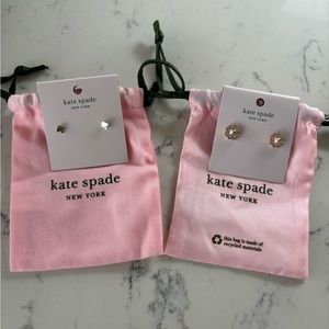 Kate Spade stud earrings (two pairs)